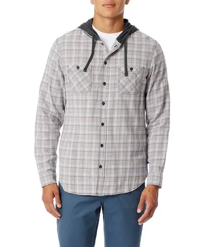 2021 UNIONBAY Quartz Switchback Plaid Flannel Hoodies Men