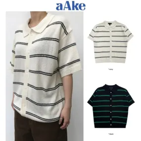 Stripes Street Style Cardigans AAKE