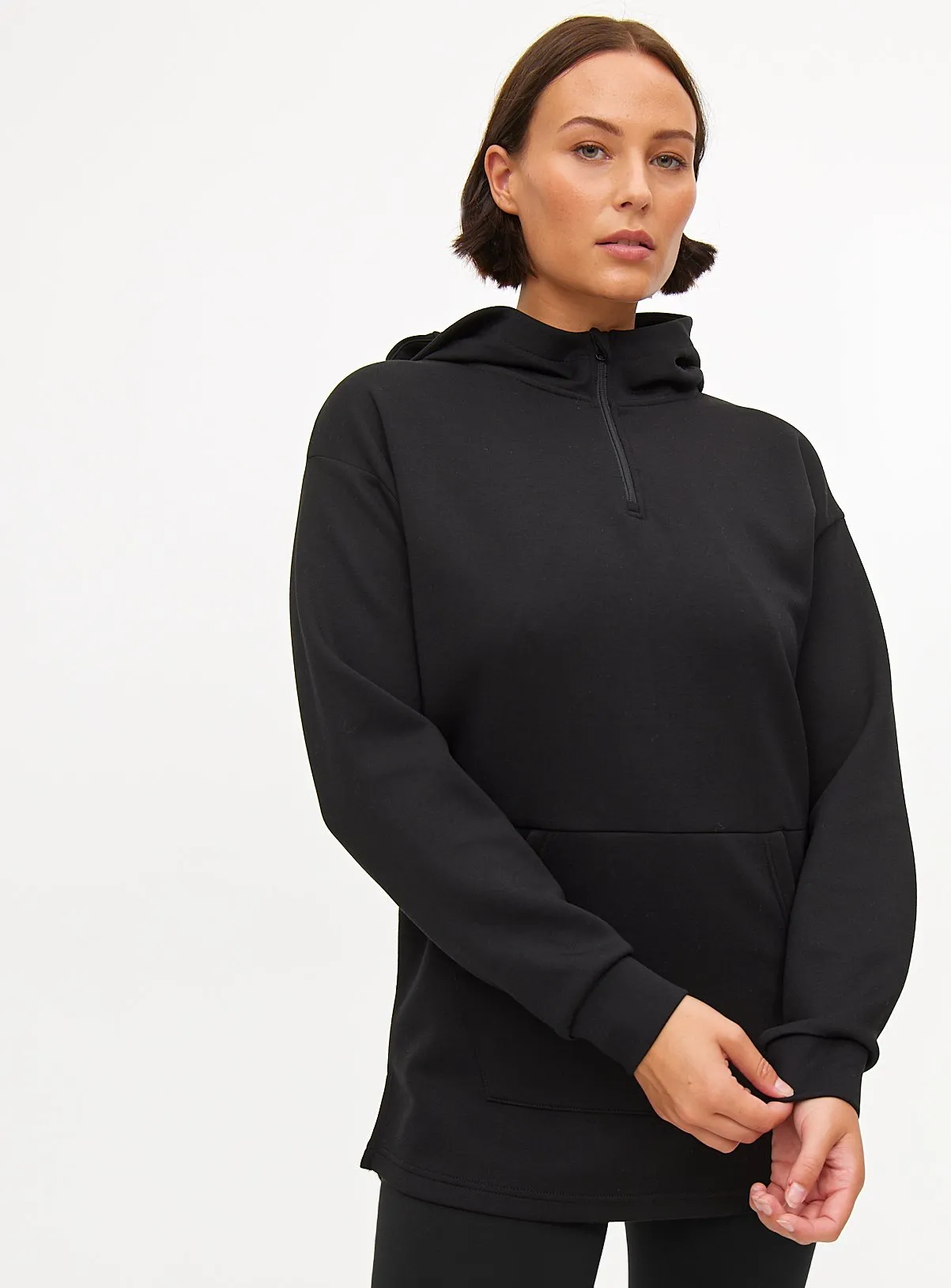 Active Black Half Zip Scuba Hoodie XXL - Buy Online - Tu