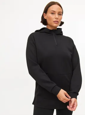 Active Black Half Zip Scuba Hoodie XXL - Buy Online - Tu