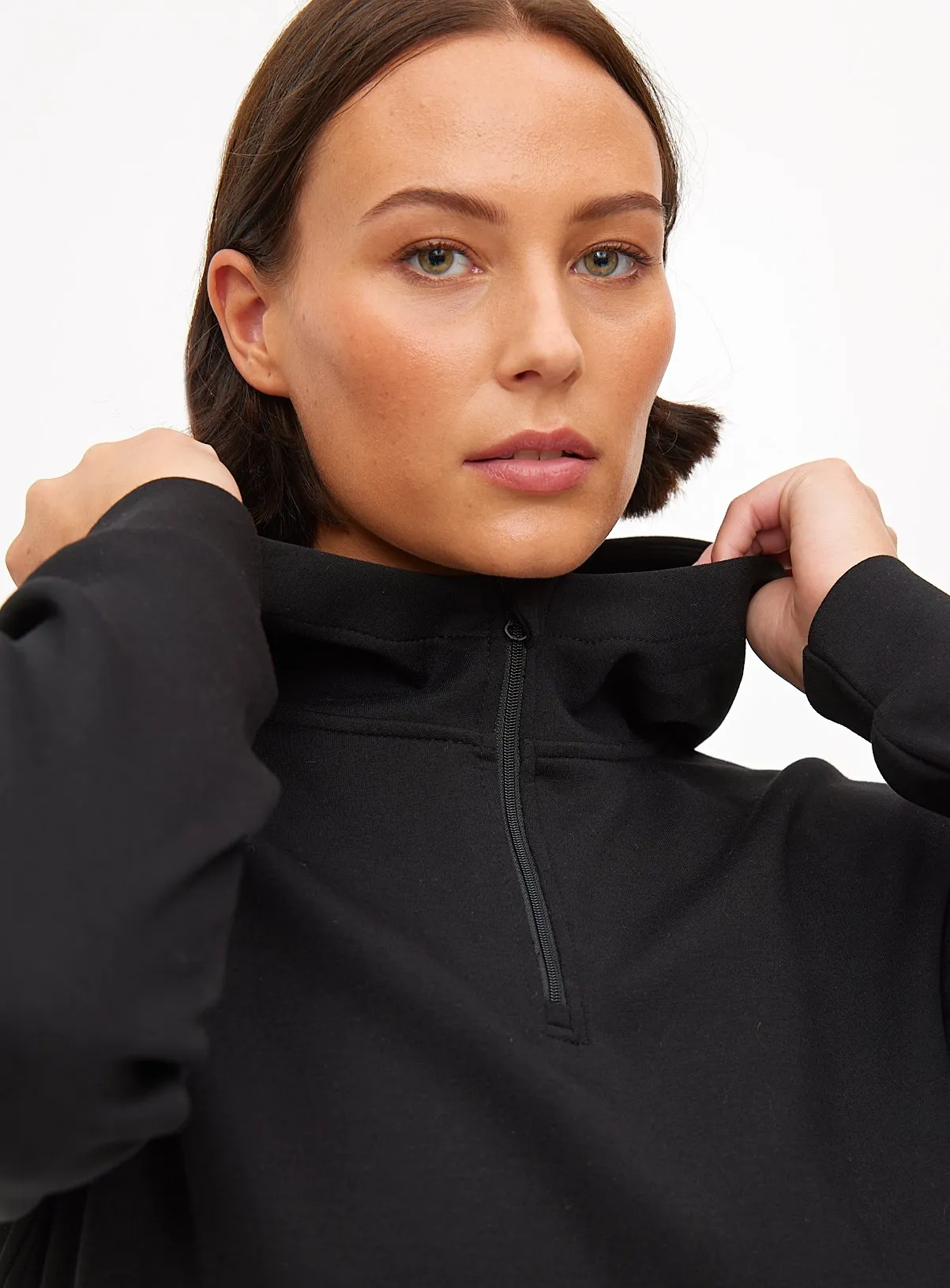 Active Black Half Zip Scuba Hoodie XXL - Buy Online - Tu