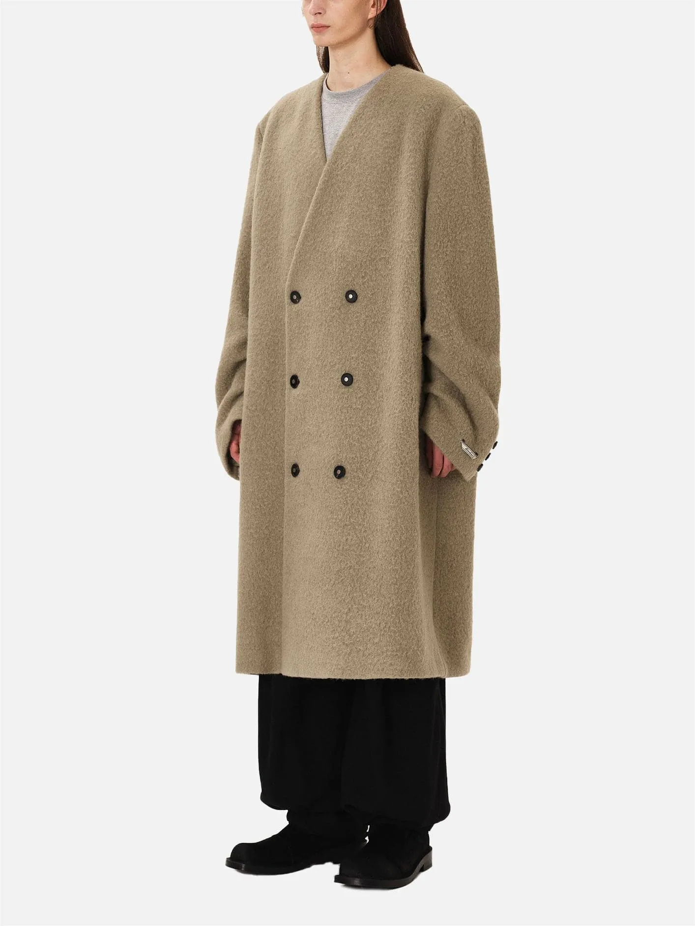 ADER ERROR Fedo Coat - Khaki > ADER ERROR Fedo Coat in Khaki