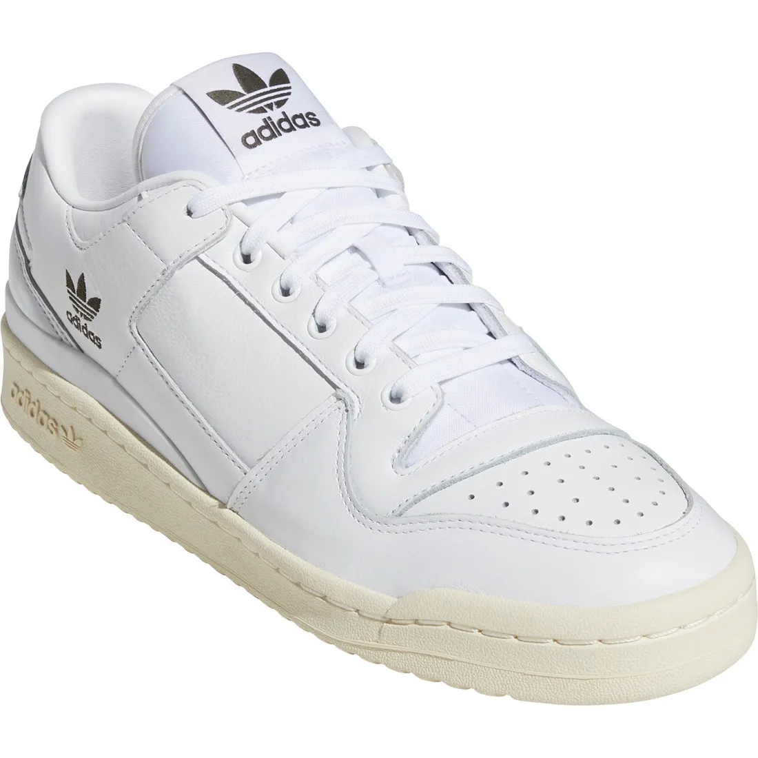 Adidas Skateboarding White/White/Olive forum 84 Low ADV Skate Shoes