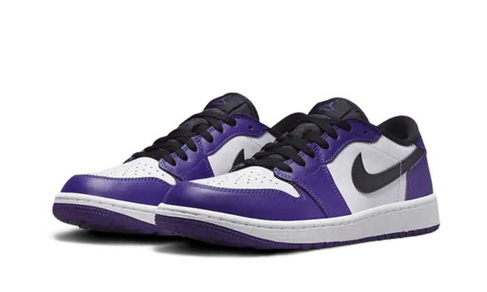 Air Jordan 1 Low Golf Court Purple: Available now for purchase.