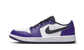 Air Jordan 1 Low Golf Court Purple: Available now for purchase.