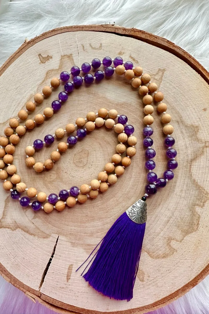 Amethyst Wood Mala
