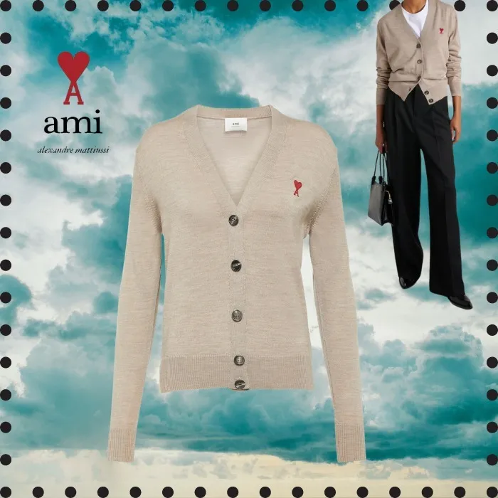 AMI Paris Wool Long Sleeves - Casual, Party, and Office Style