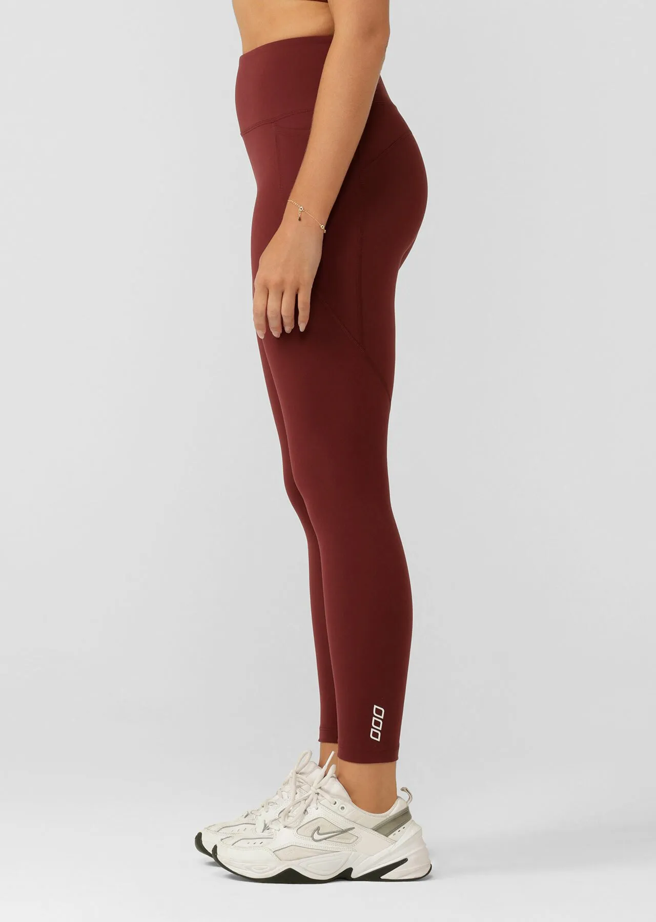 Tech Ankle Biter Leggings with Phone Pocket by Amy | Red | Lorna Jane Australia