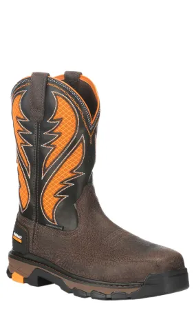 Ariat Men's Intrepid Brown Orange VentTEK Composite Toe Work Boots