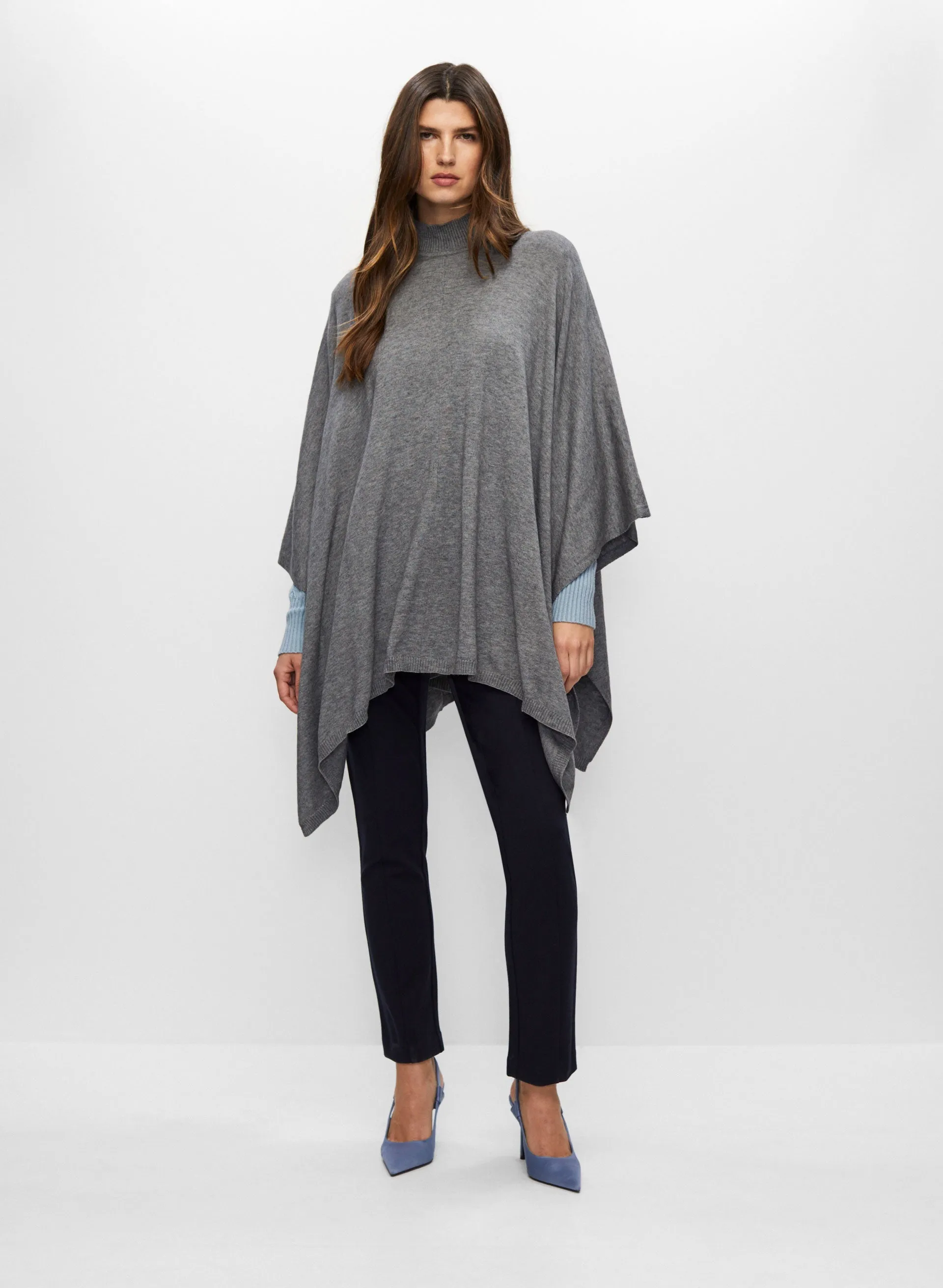 Asymmetrical Neck Poncho: Shop Now