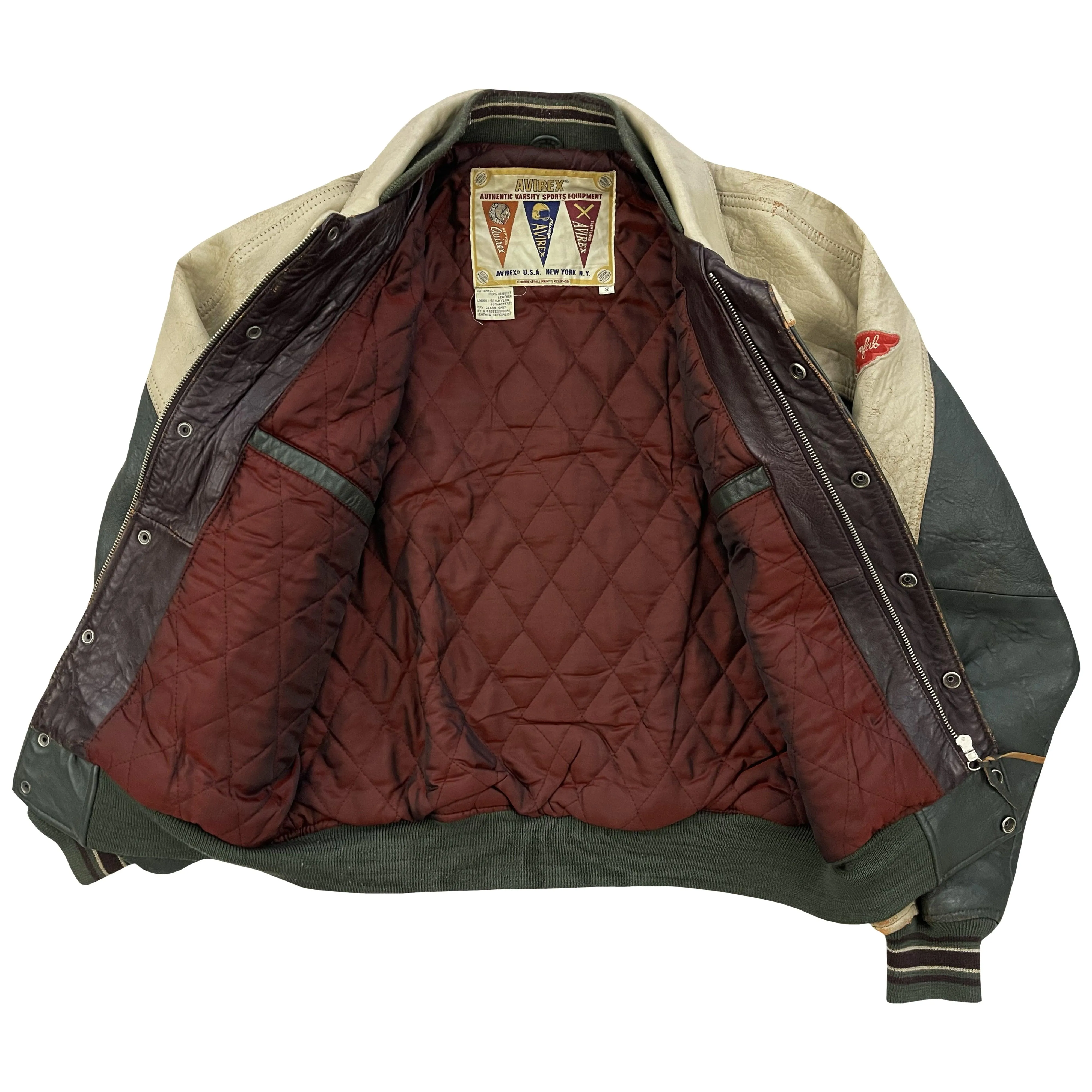 Avirex Leather College Jacket