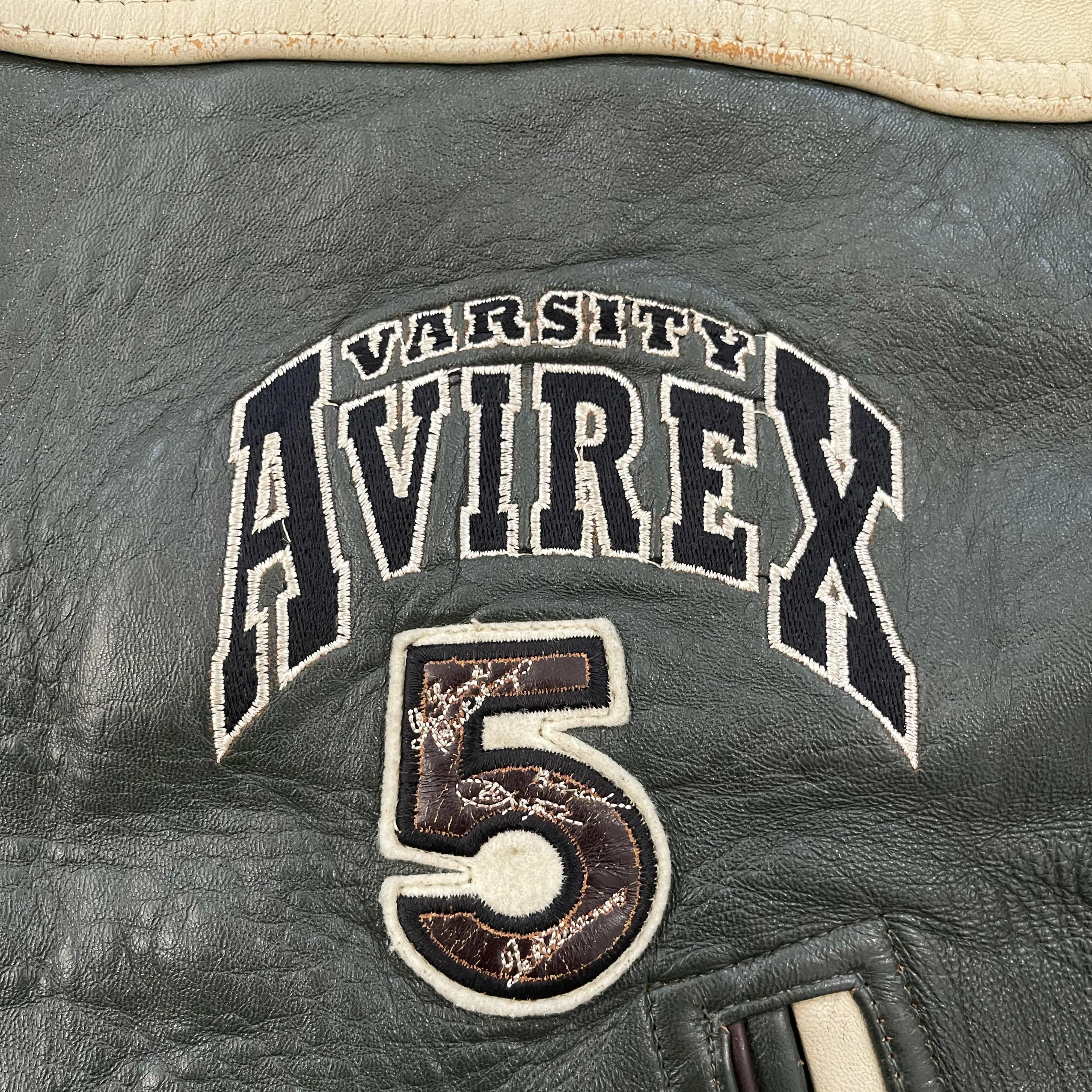 Avirex Leather College Jacket