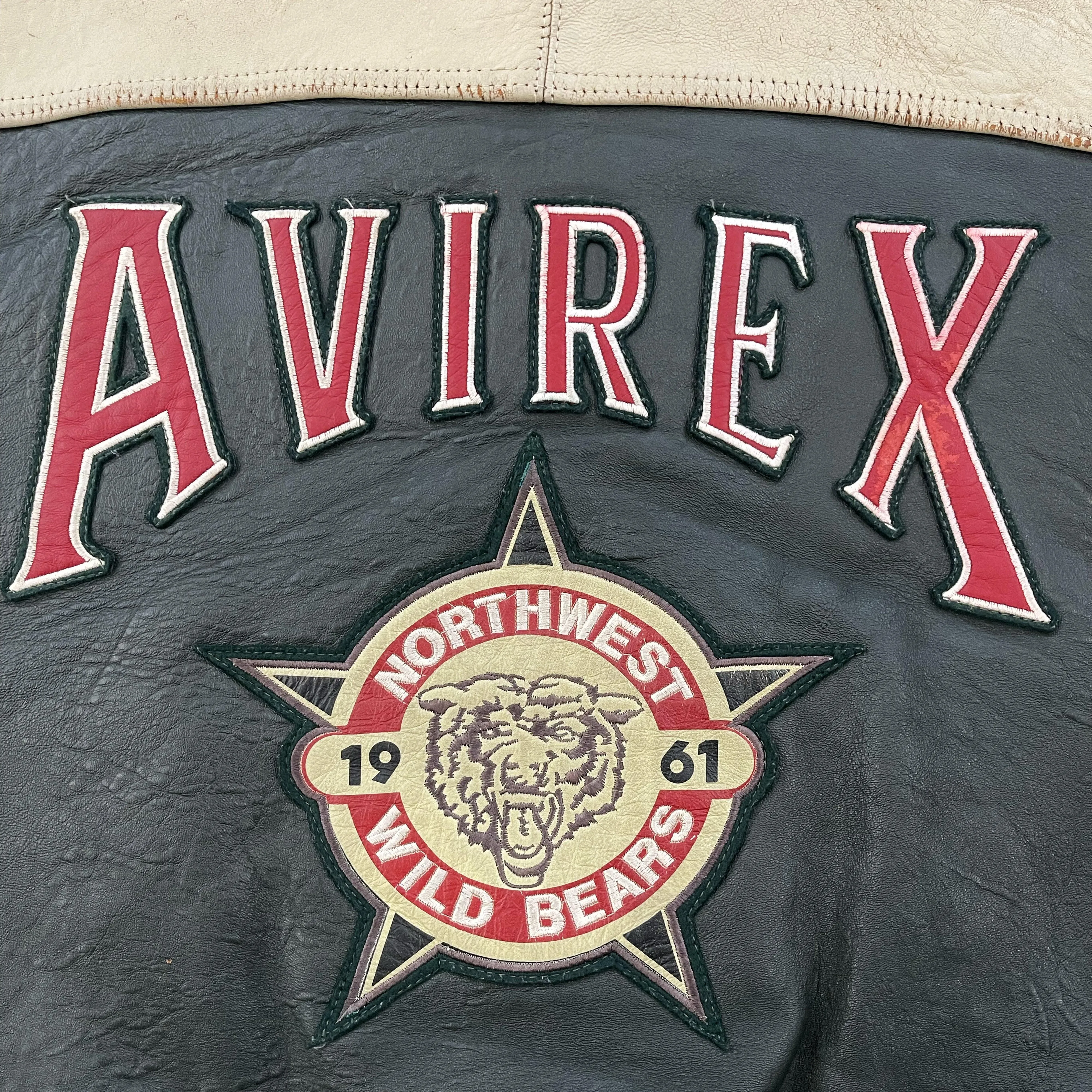 Avirex Leather College Jacket