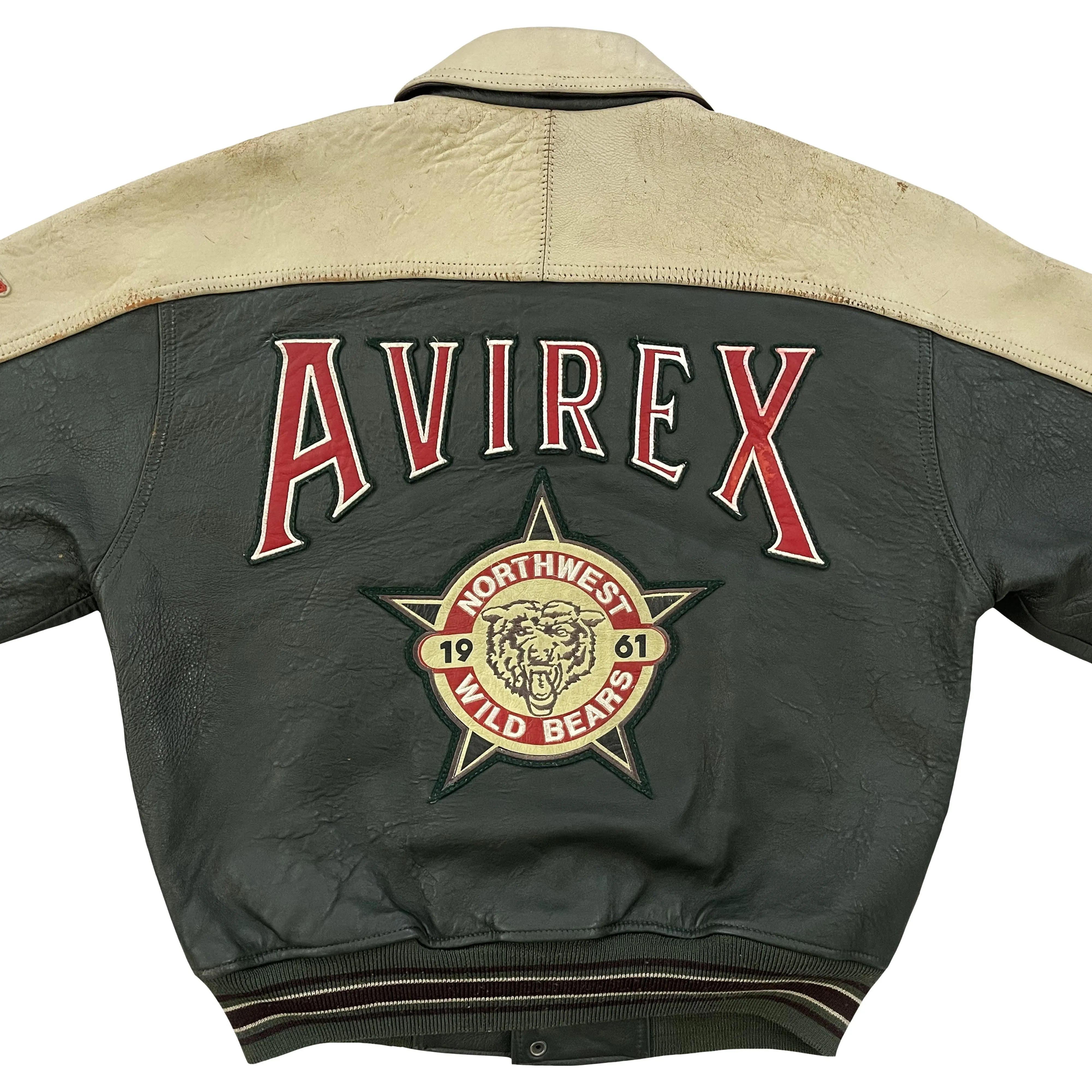 Avirex Leather College Jacket