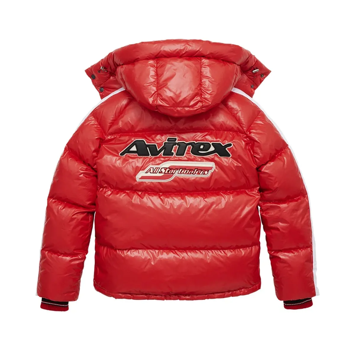 Avirex Red Hooded Parka Jacket for Men AVF201O47-931