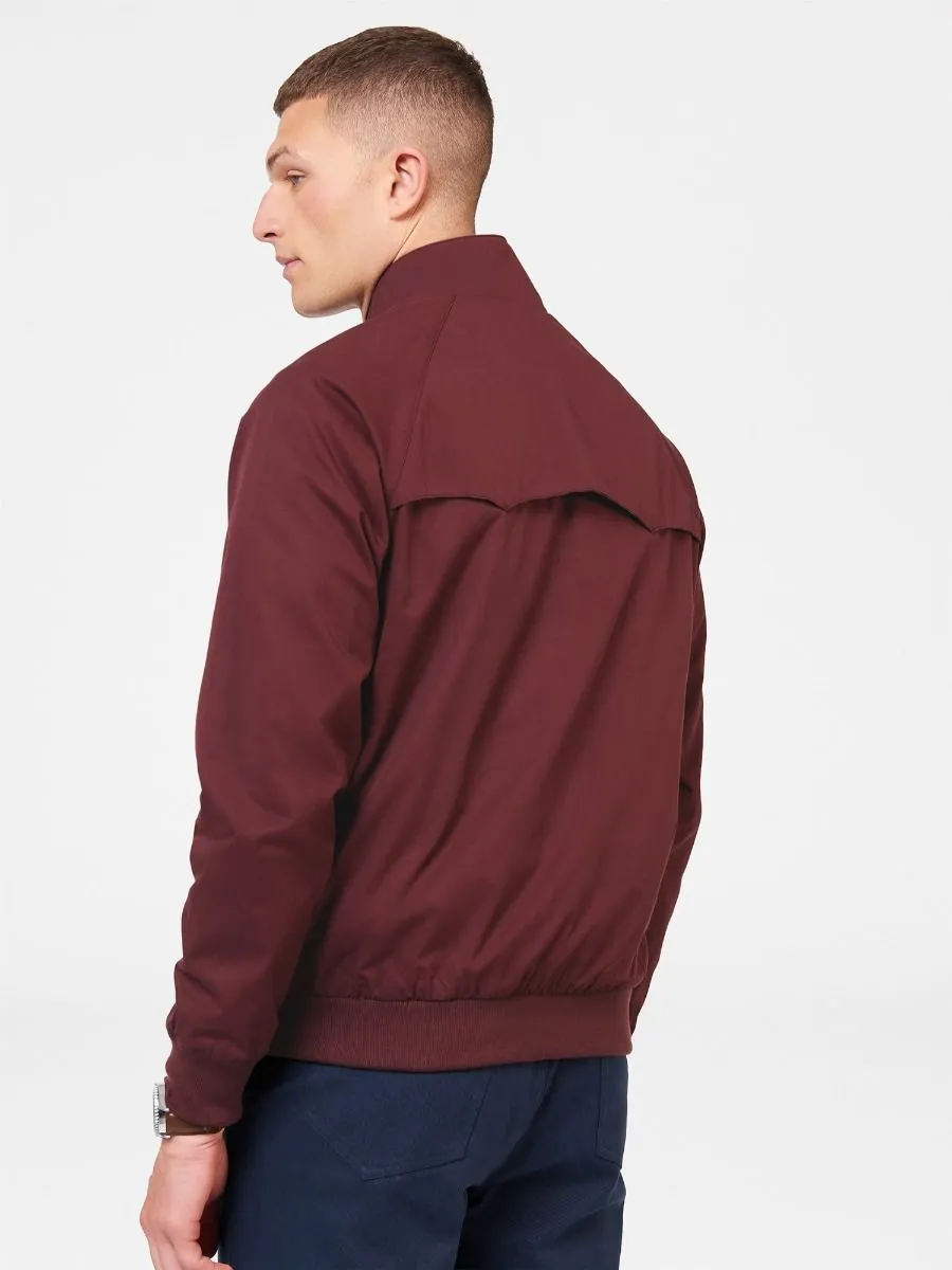 Aubergine Casual Harrington Jacket by Ben Sherman