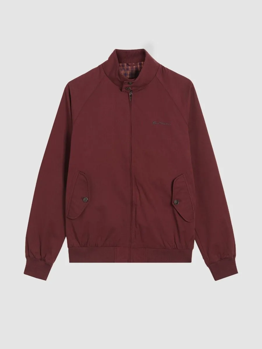 Aubergine Casual Harrington Jacket by Ben Sherman