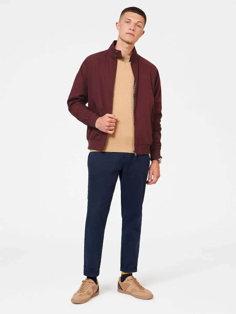 Aubergine Casual Harrington Jacket by Ben Sherman