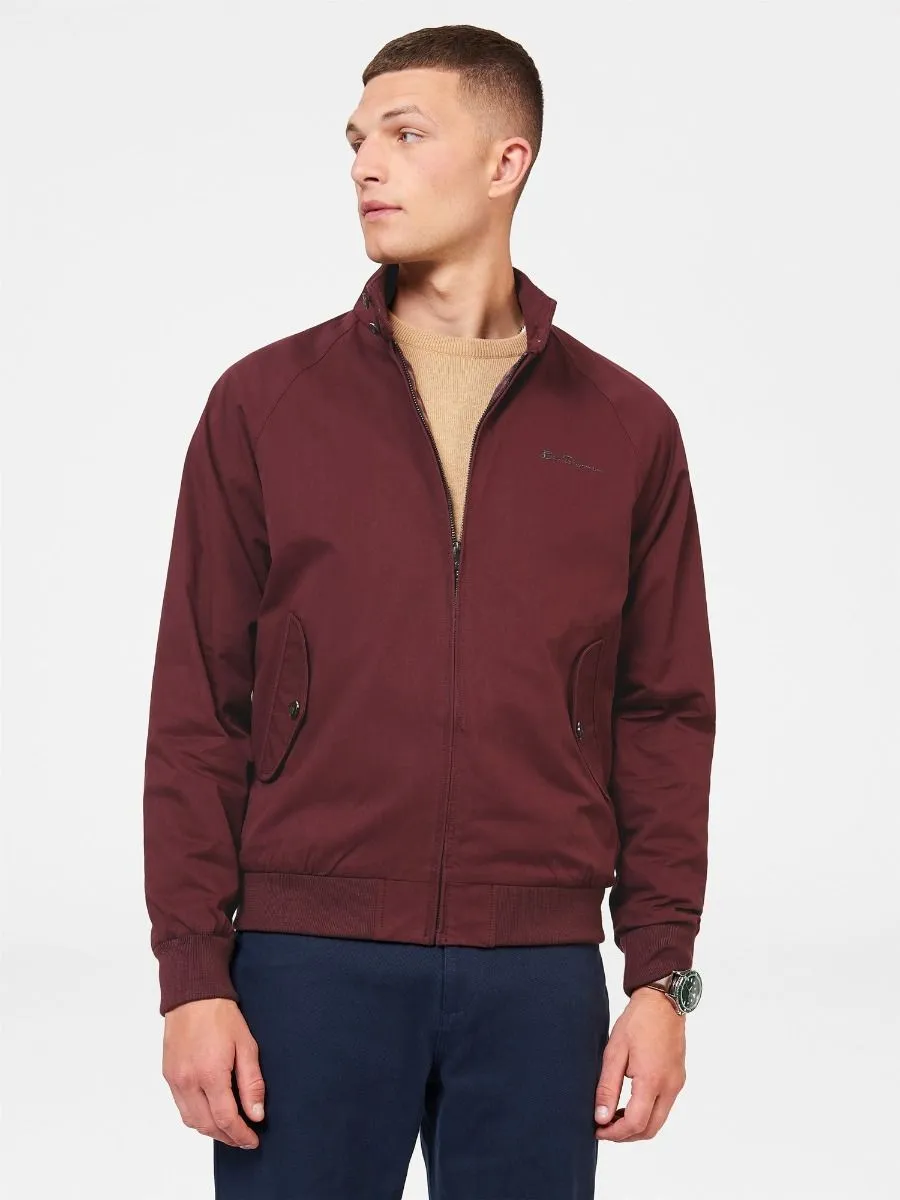 Aubergine Casual Harrington Jacket by Ben Sherman