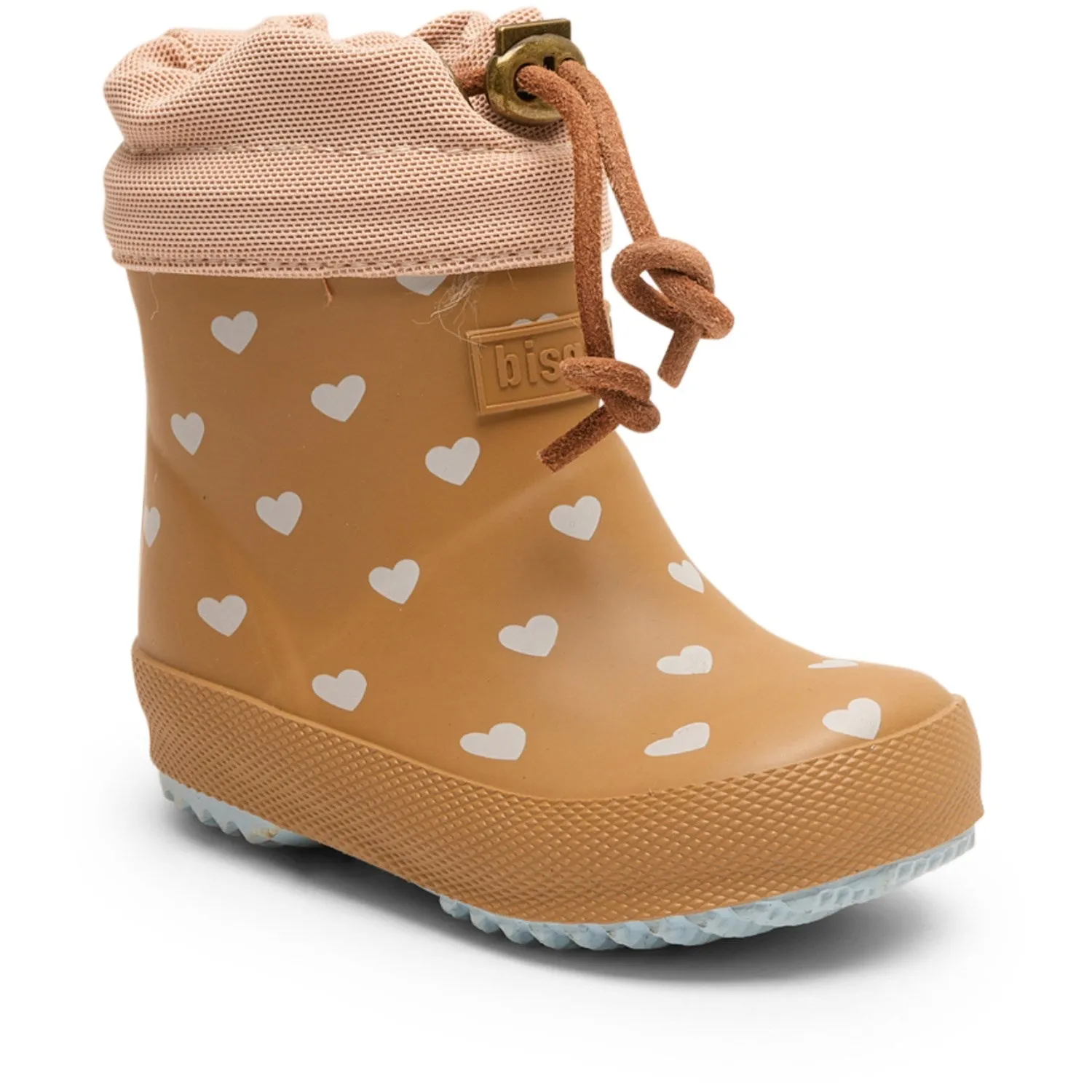 Bisgaard Rubber Baby Boots with Thermo Insulation - Sky Hearts