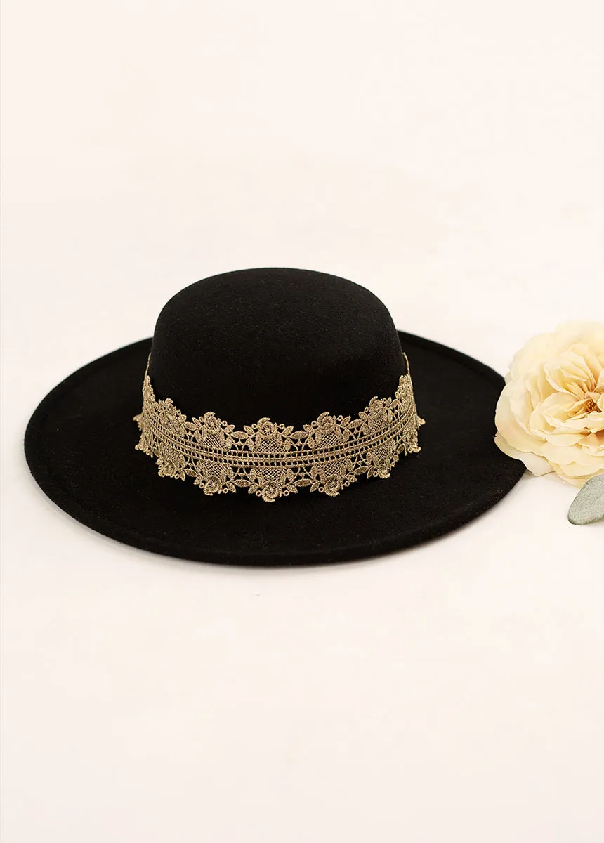 Black Hallie Hat