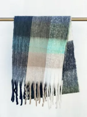 Black Multicolored Day Dreams Scarf