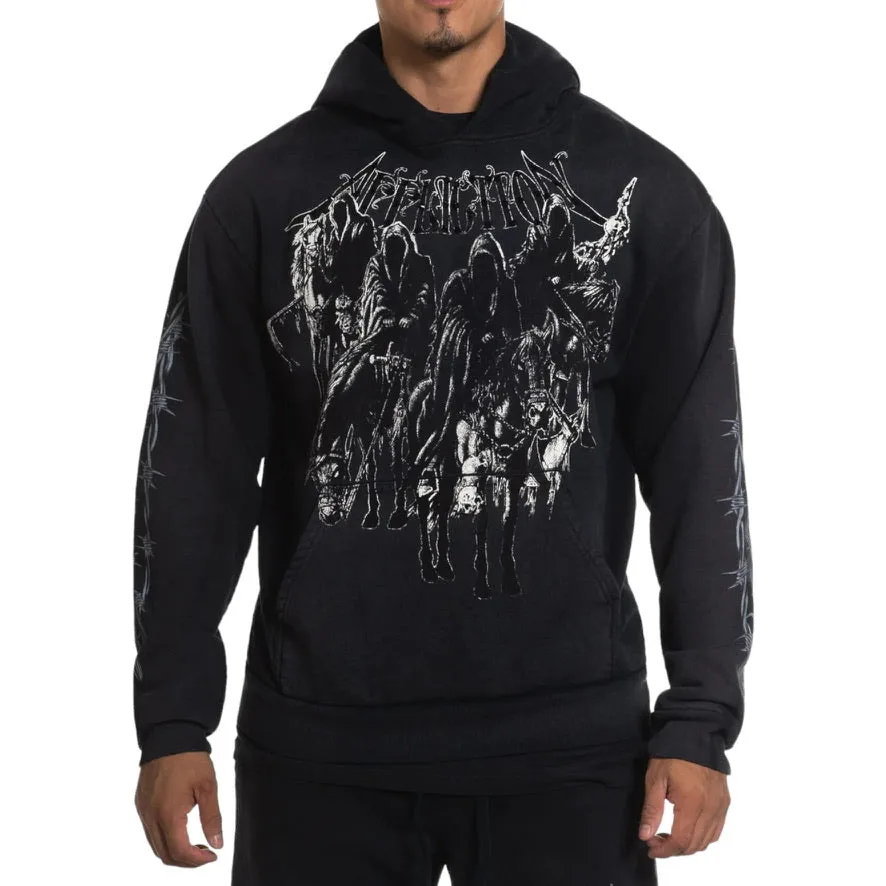 Black Night PO Hoodie by AFFLICTION A26359