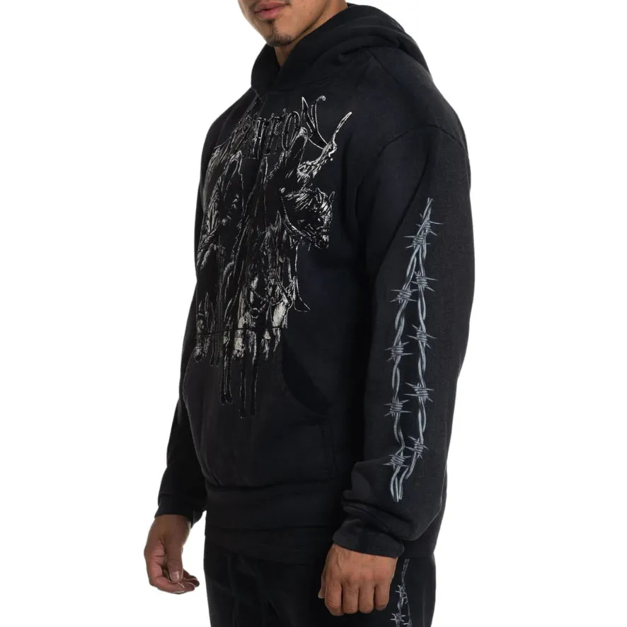 Black Night PO Hoodie by AFFLICTION A26359