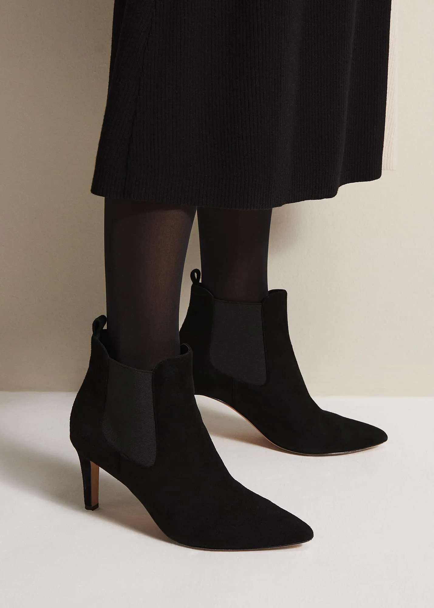 Black Suede Ankle Boots