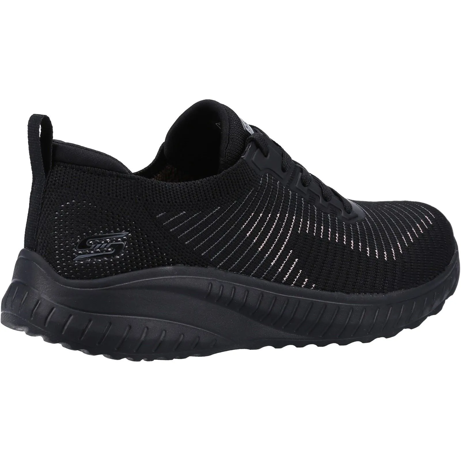 Black Wide Fit Women's Skechers Bobs Squad Chaos Renegade Sneakers - Item 117207