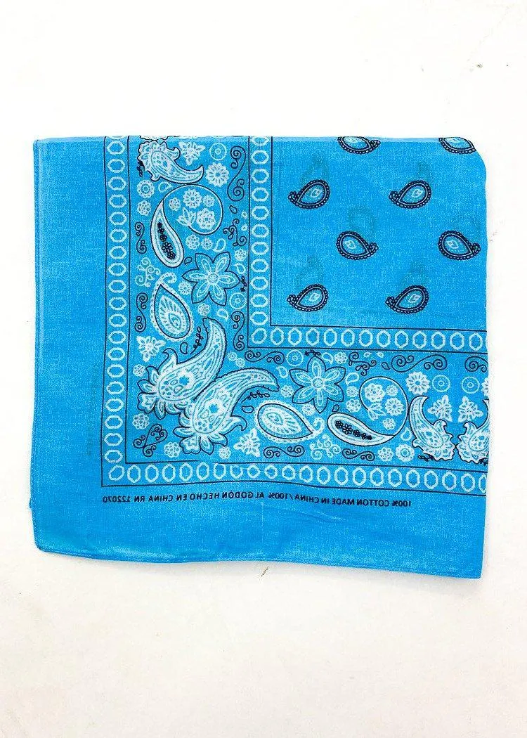 Blue Bandana Scarf