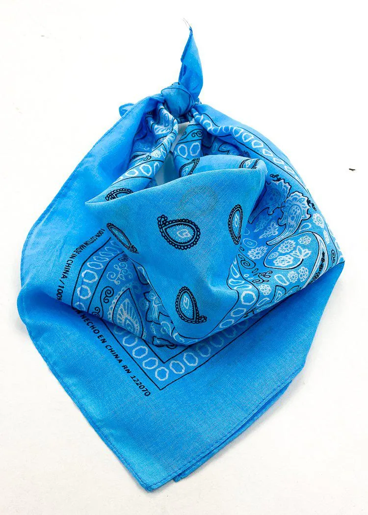 Blue Bandana Scarf