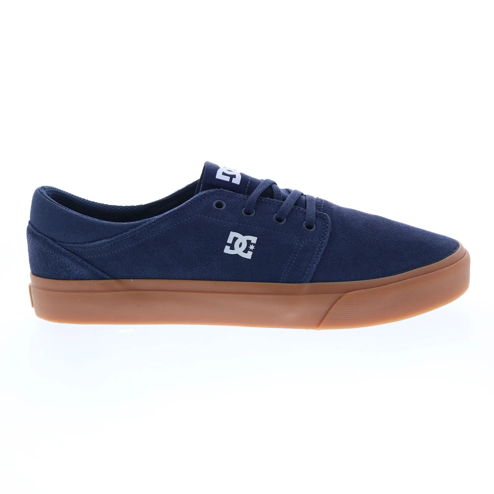 Blue Suede Skate Sneakers for Men - DC Trase Suede ADYS300652-NGM