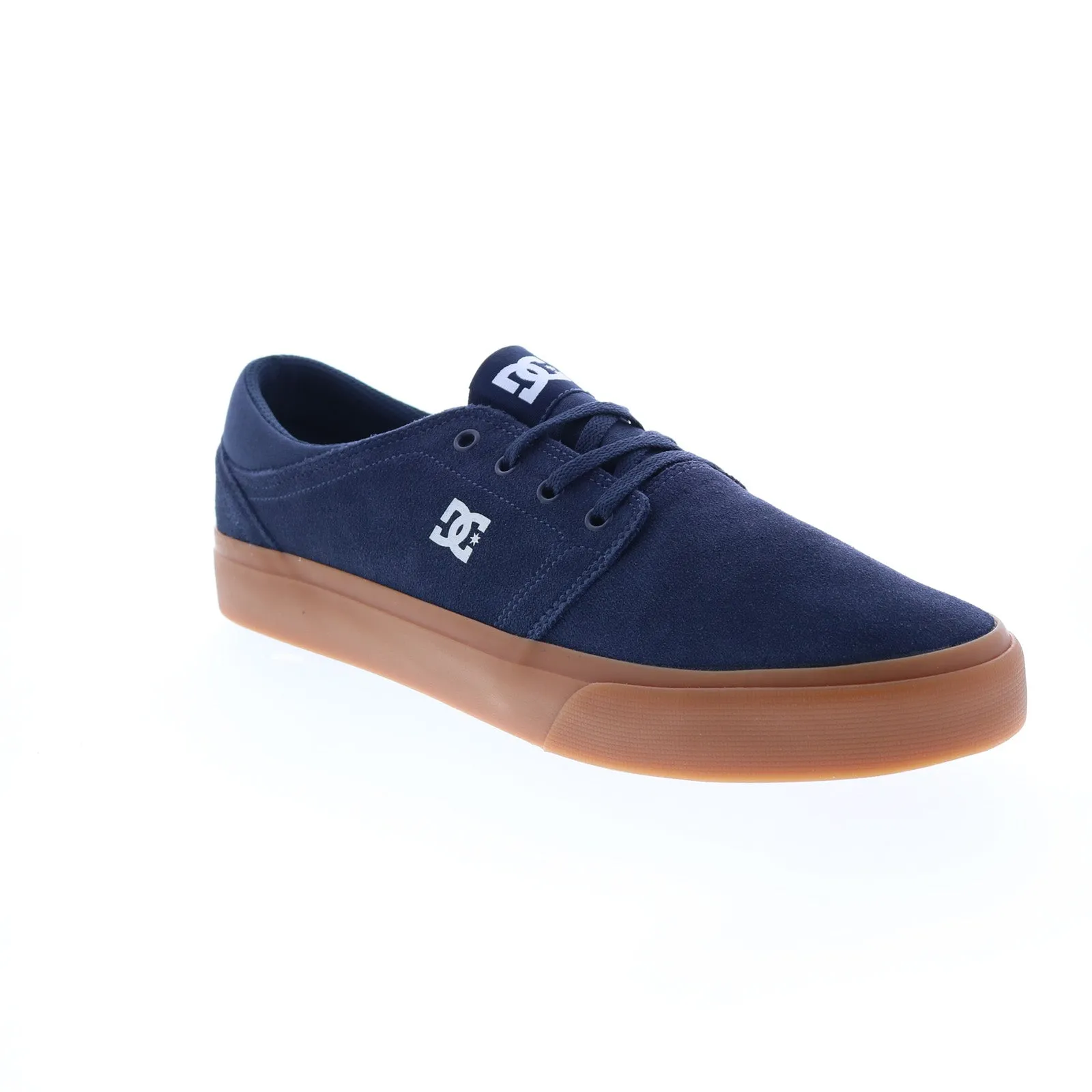 Blue Suede Skate Sneakers for Men - DC Trase Suede ADYS300652-NGM