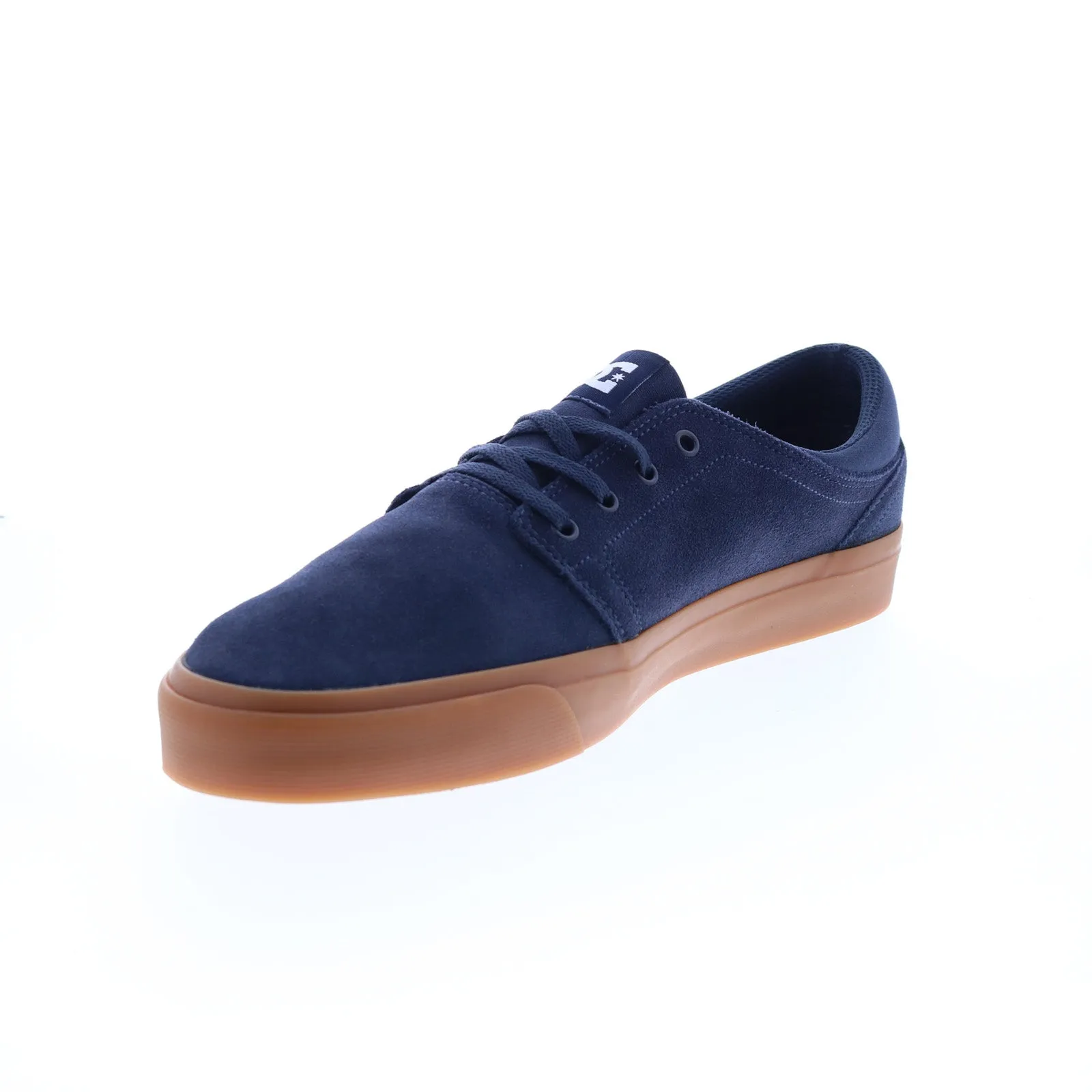 Blue Suede Skate Sneakers for Men - DC Trase Suede ADYS300652-NGM