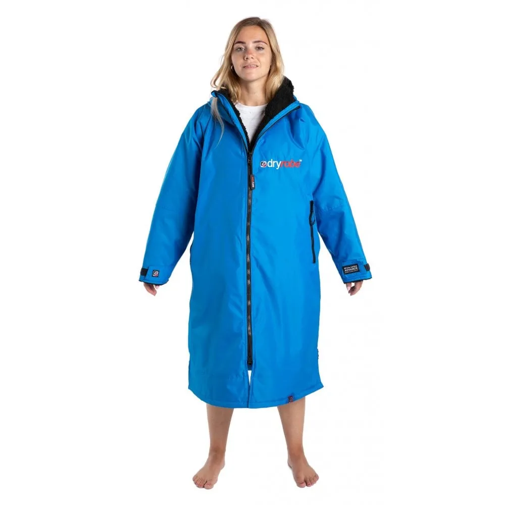 Blue/Black Dryrobe Advance Long Sleeve Coat