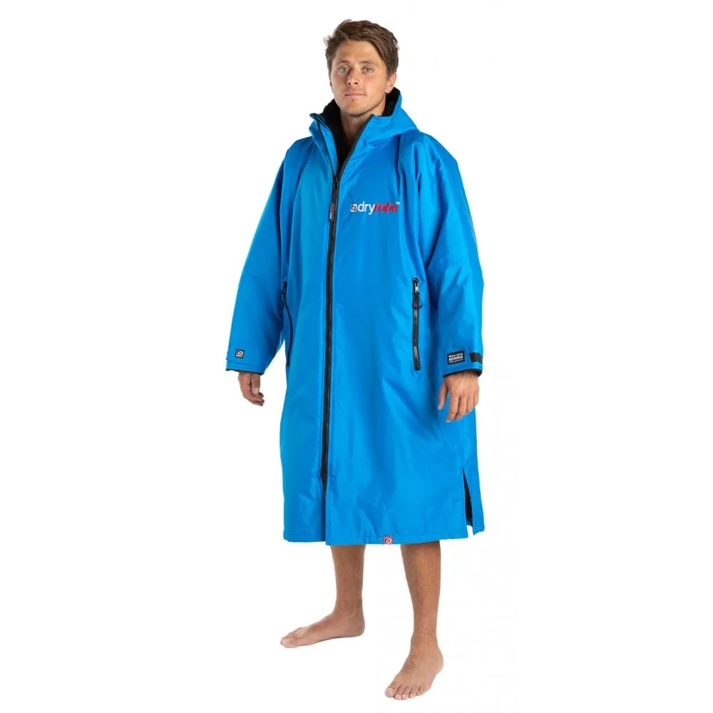 Blue/Black Dryrobe Advance Long Sleeve Coat