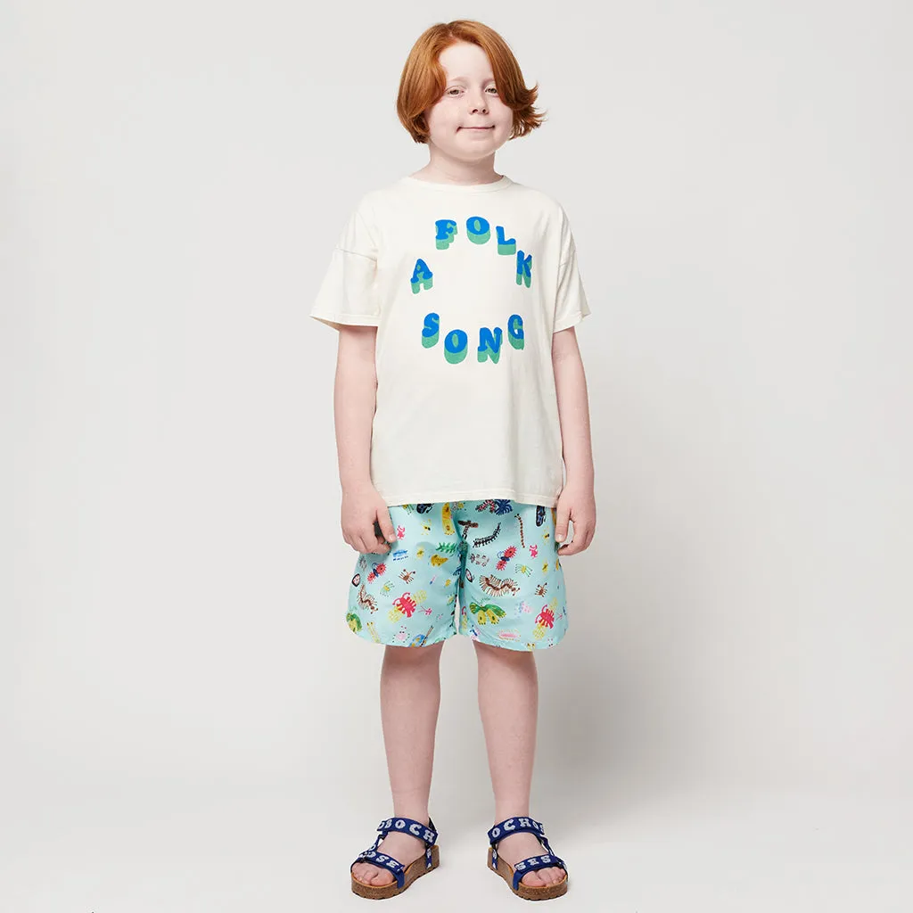 Bobo Choses Child Funny Insects Swim Shorts Aqua Blue