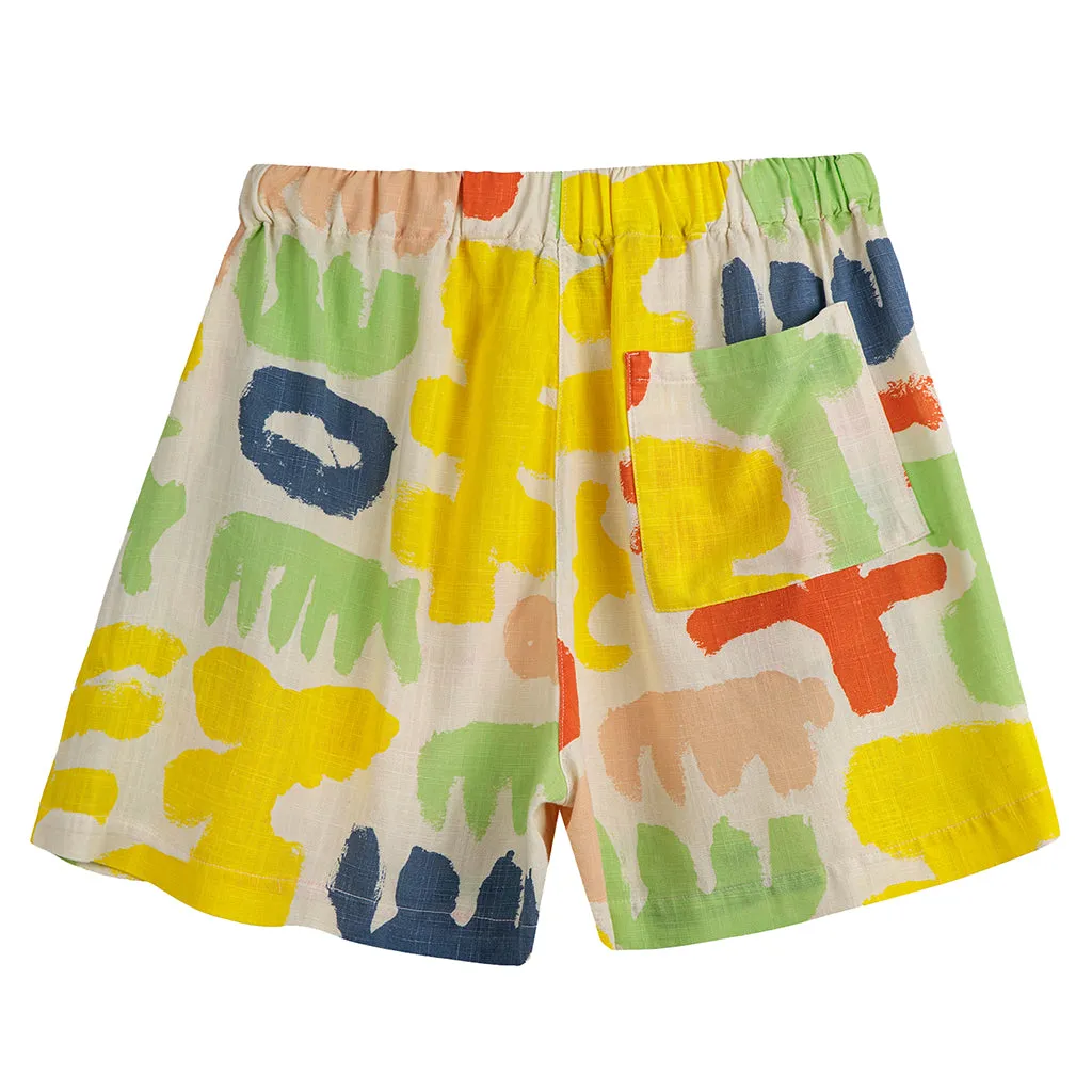 Carnival Print Shorts Multicolour by Bobo Choses Woman