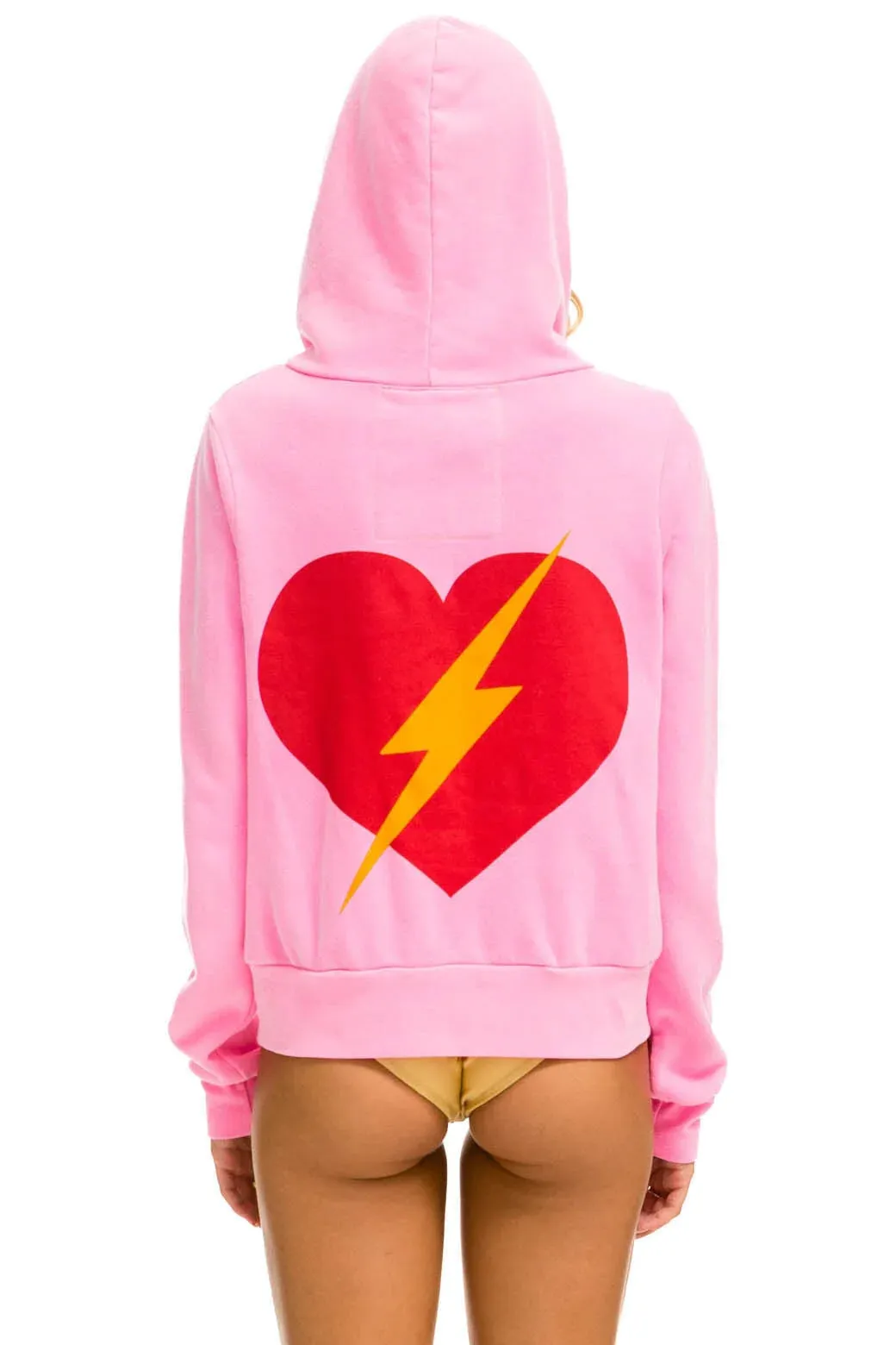 Lightning Bolt Zip-Up Hooded Sweatshirt