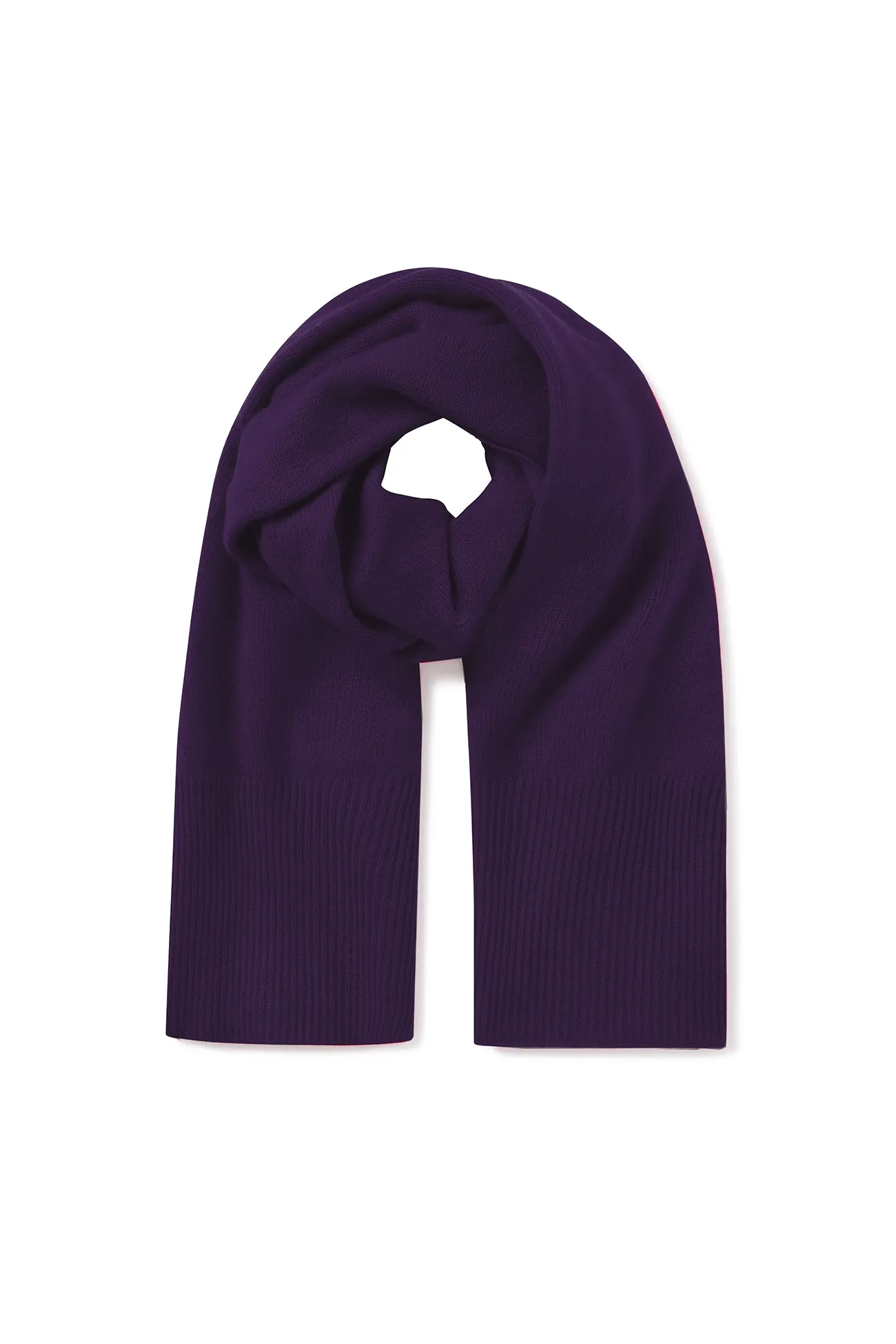 Cashmere Ribbed Scarf - BONNIE