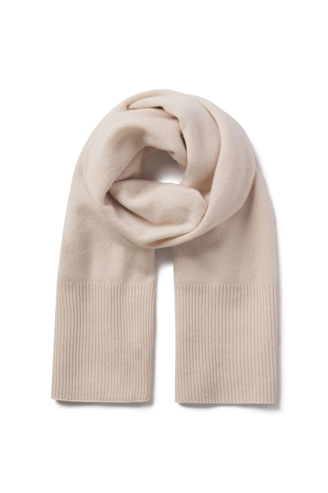 Cashmere Ribbed Scarf - BONNIE