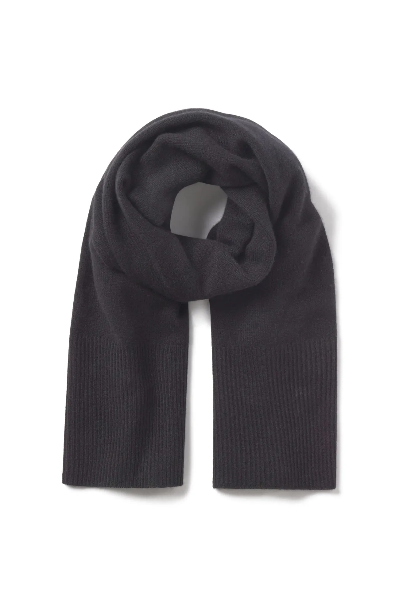 Cashmere Ribbed Scarf - BONNIE