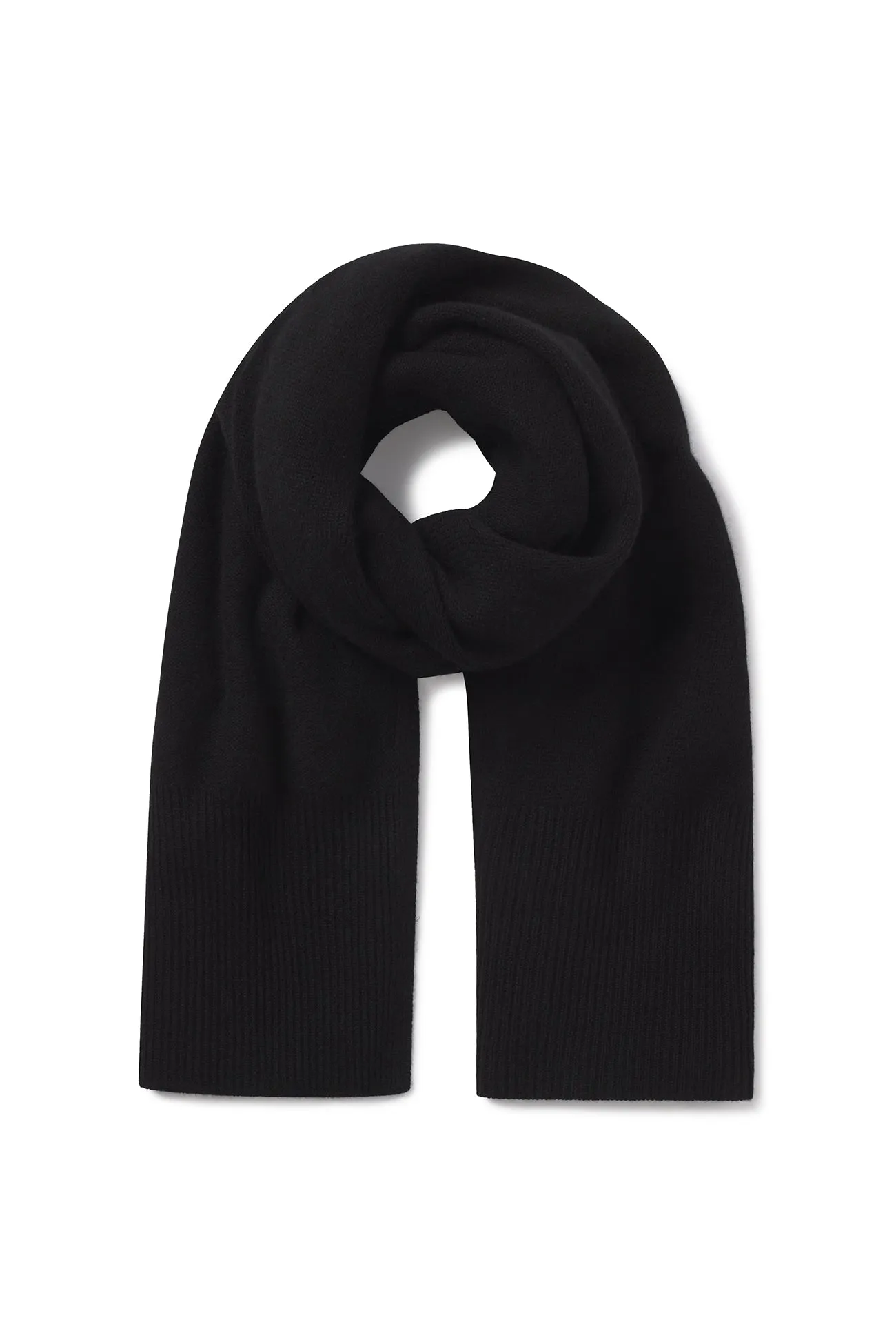 Cashmere Ribbed Scarf - BONNIE