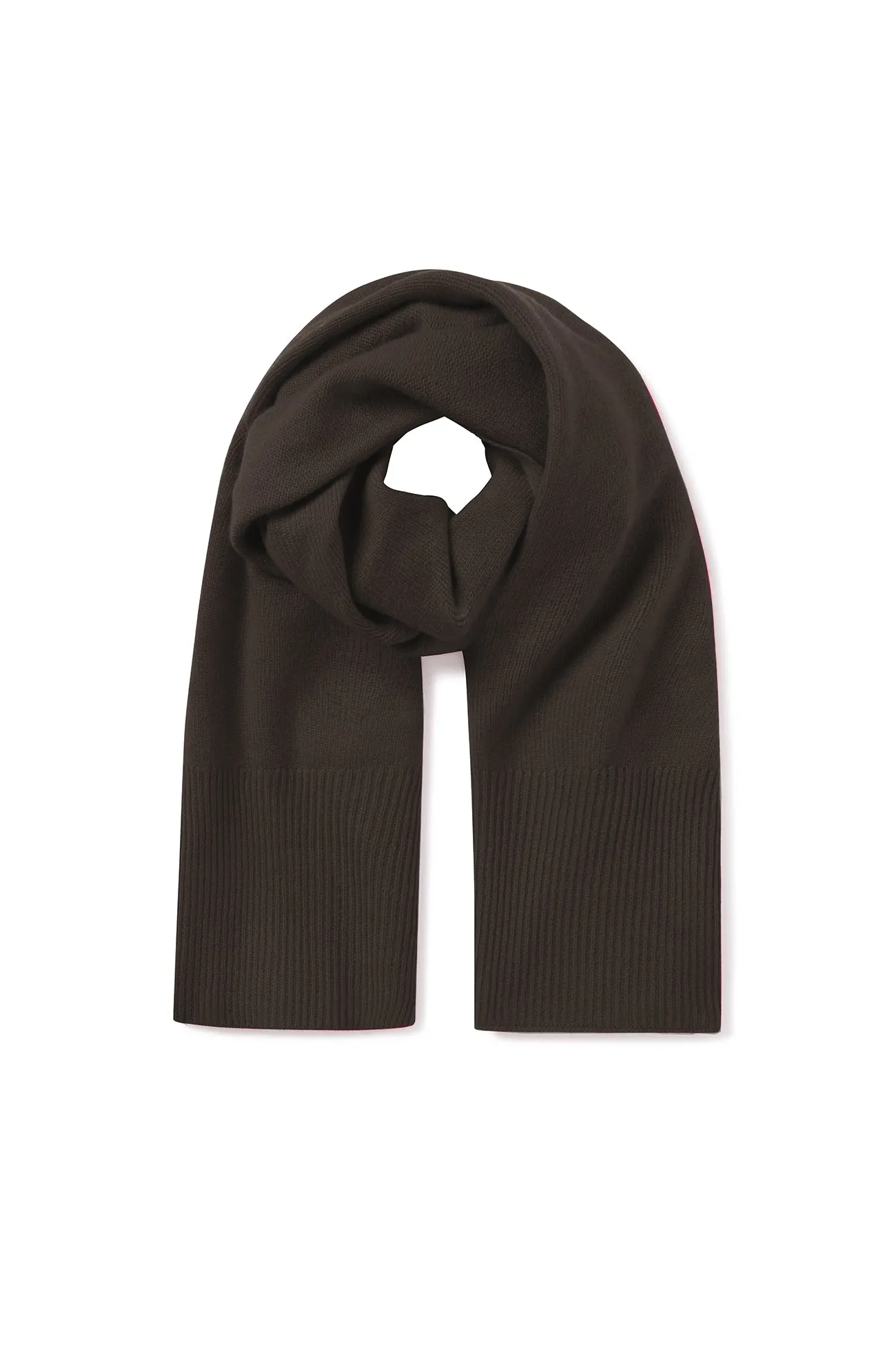 Cashmere Ribbed Scarf - BONNIE