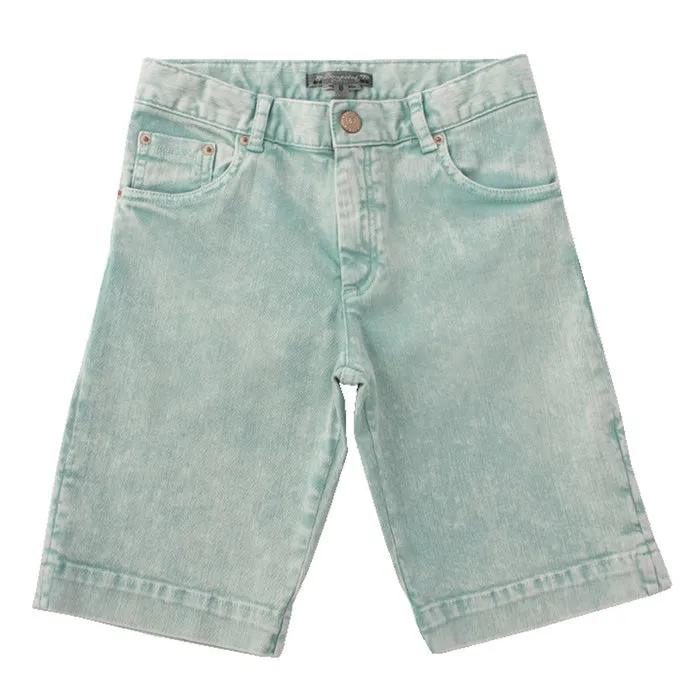 Aqua Green Cooper Bermuda Shorts for Children by Bonpoint