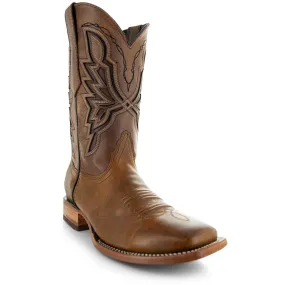 Broad Square Toe Cowboy Boots | Men's Western Wide Toe Boots (H50028)