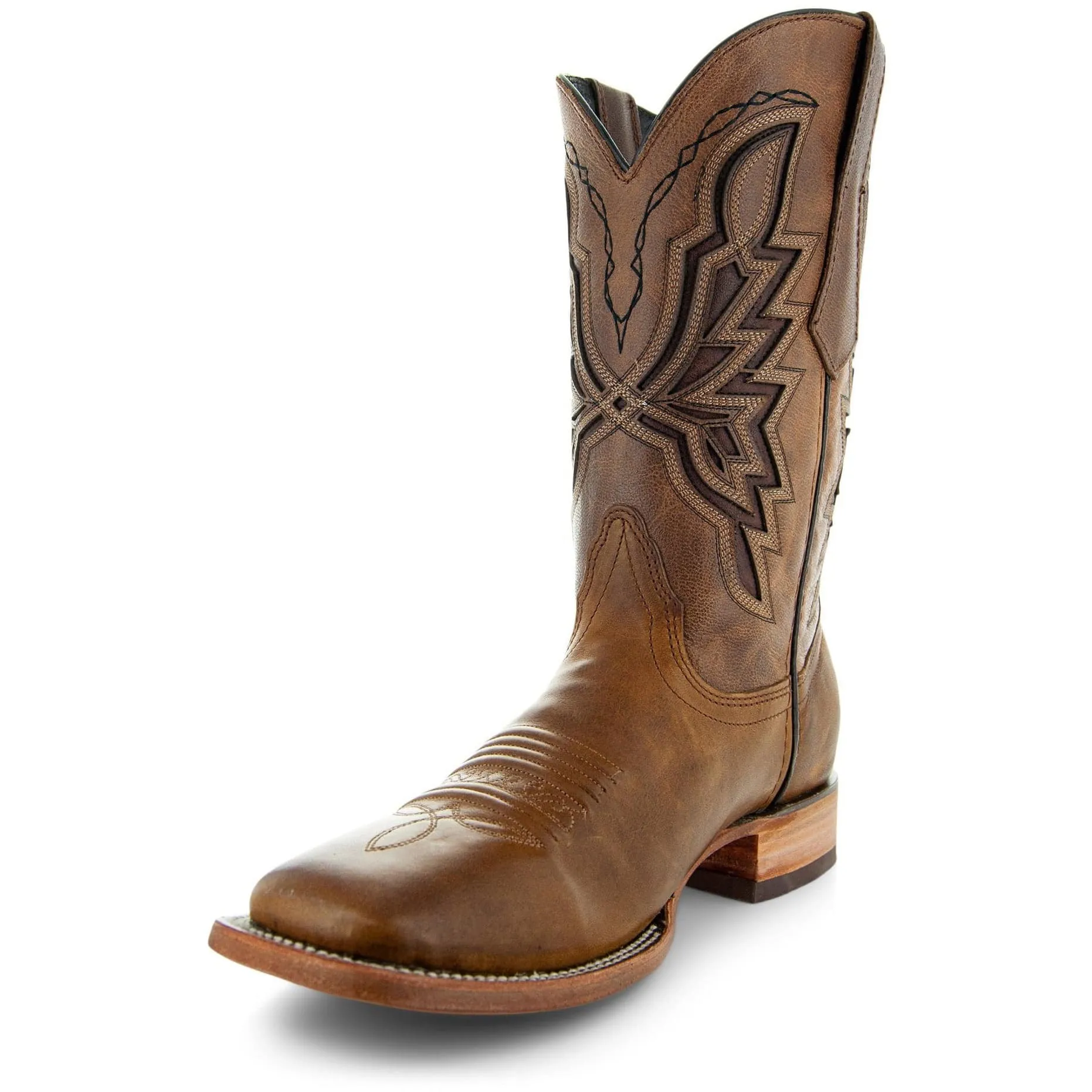 Broad Square Toe Cowboy Boots | Men's Western Wide Toe Boots (H50028)