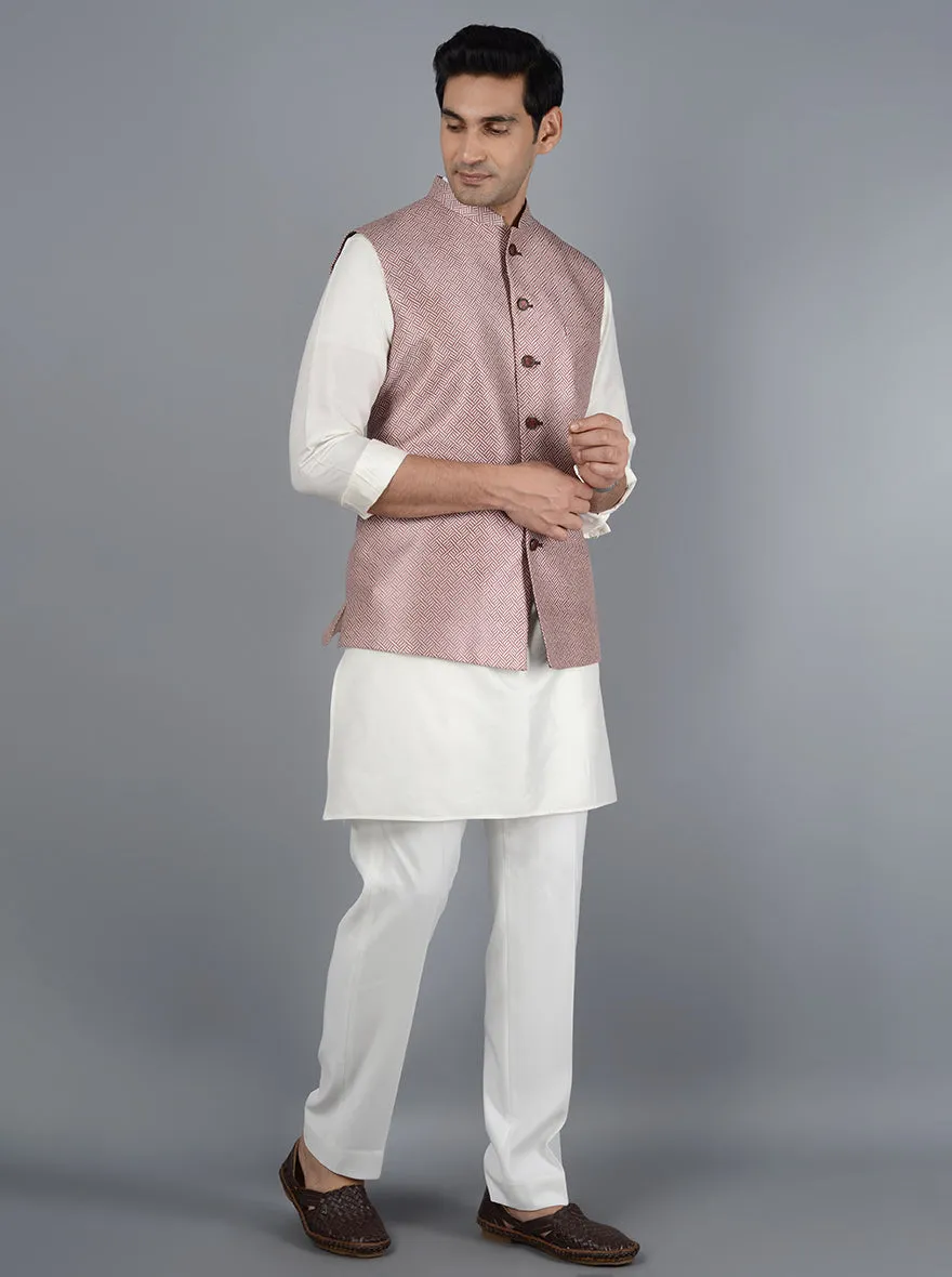 Brown Bandhgala Jacket - TULA - Men's Ethnicwear