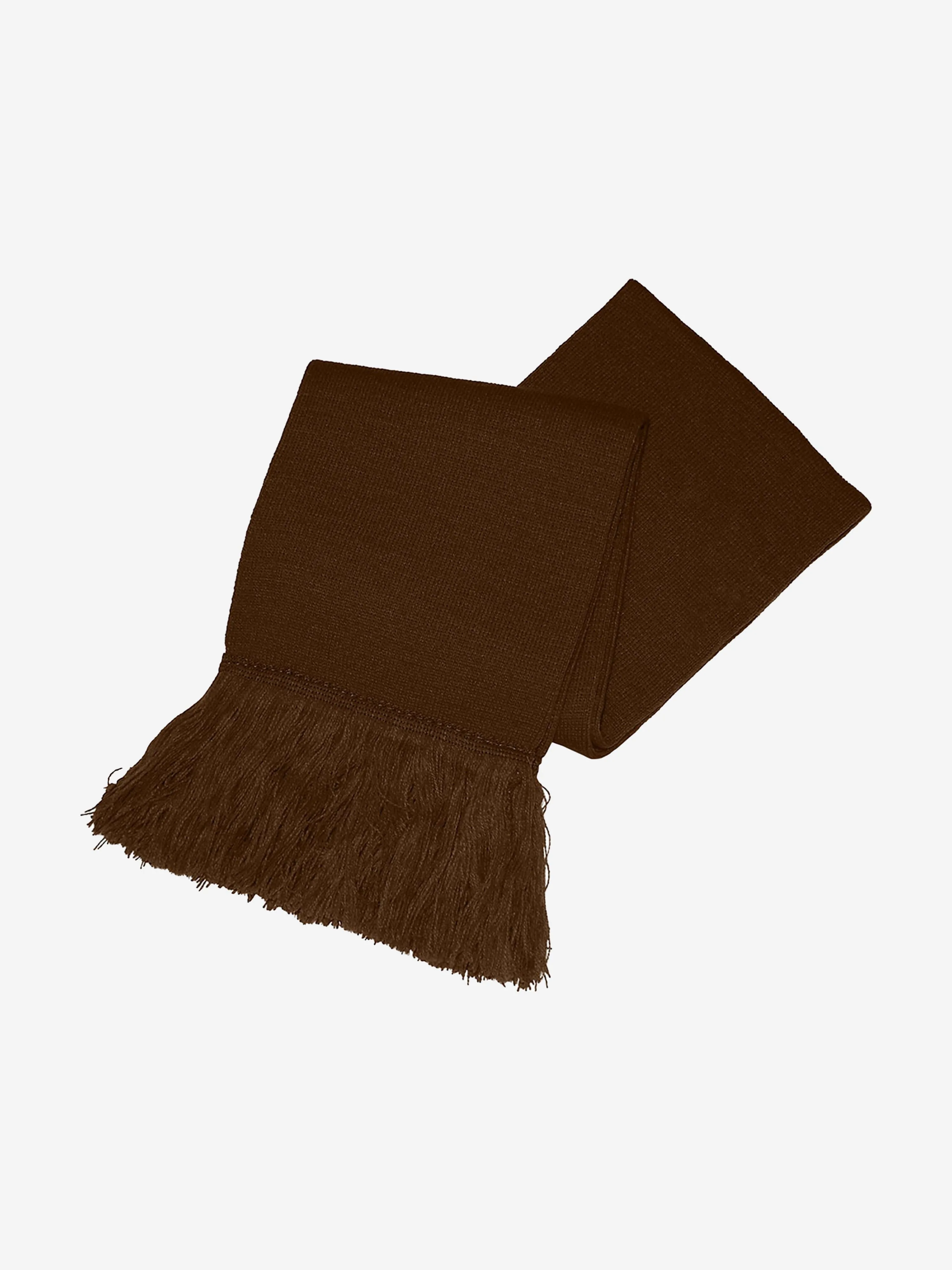 Brown Zeco Kids School Knitted Scarf